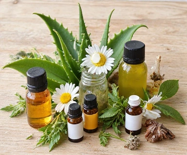 Diverse natural ingredients for skincare