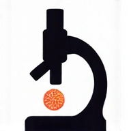 Microscope analyzing skin cells